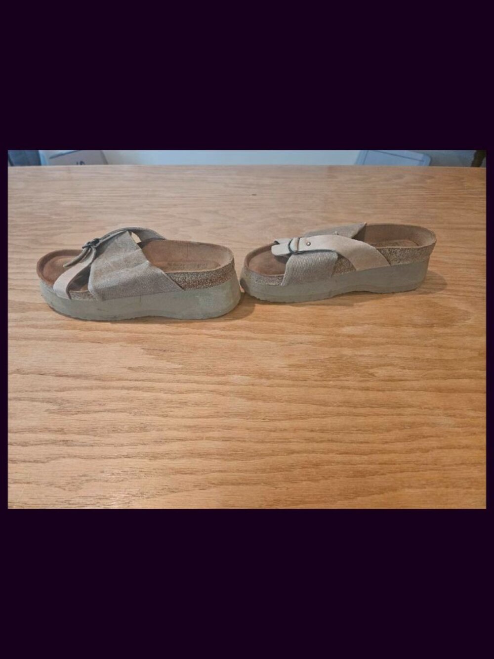 Naot cross top platform sandal 37 W6 - Picture 7 of 8
